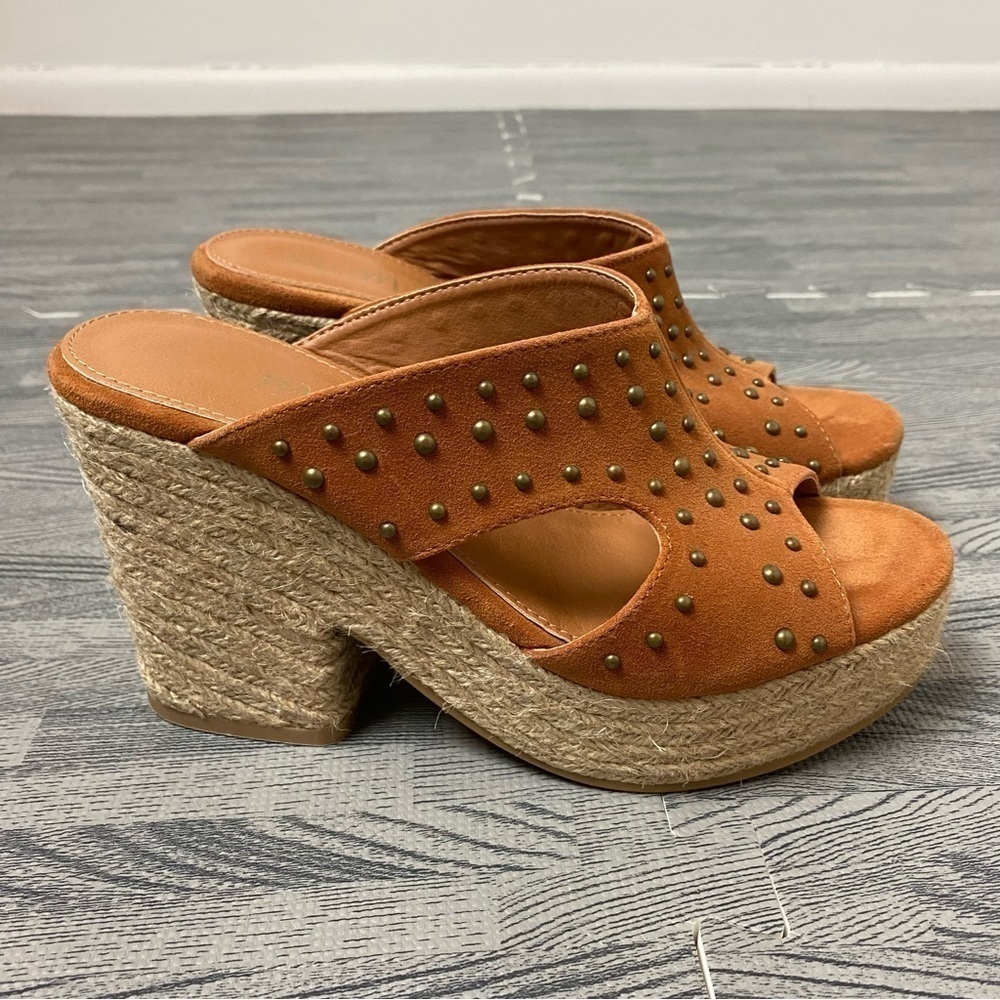Miim “Ada” Studded Notch Platform Heels - Picture 10 of 12